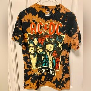 Women’s AC/DC Rock Tie-Dye T-Shirt